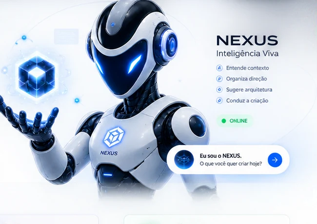 NEXUS, robô futurista premium da API Developers.digital